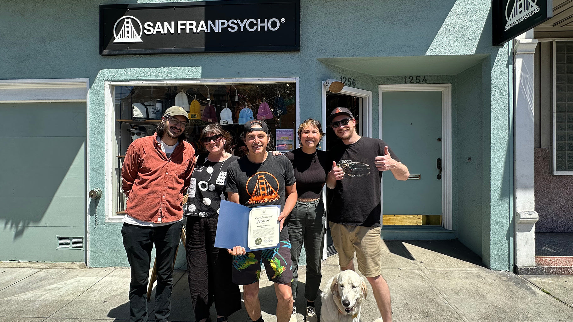 SF Certificate of Honor Small Business Award