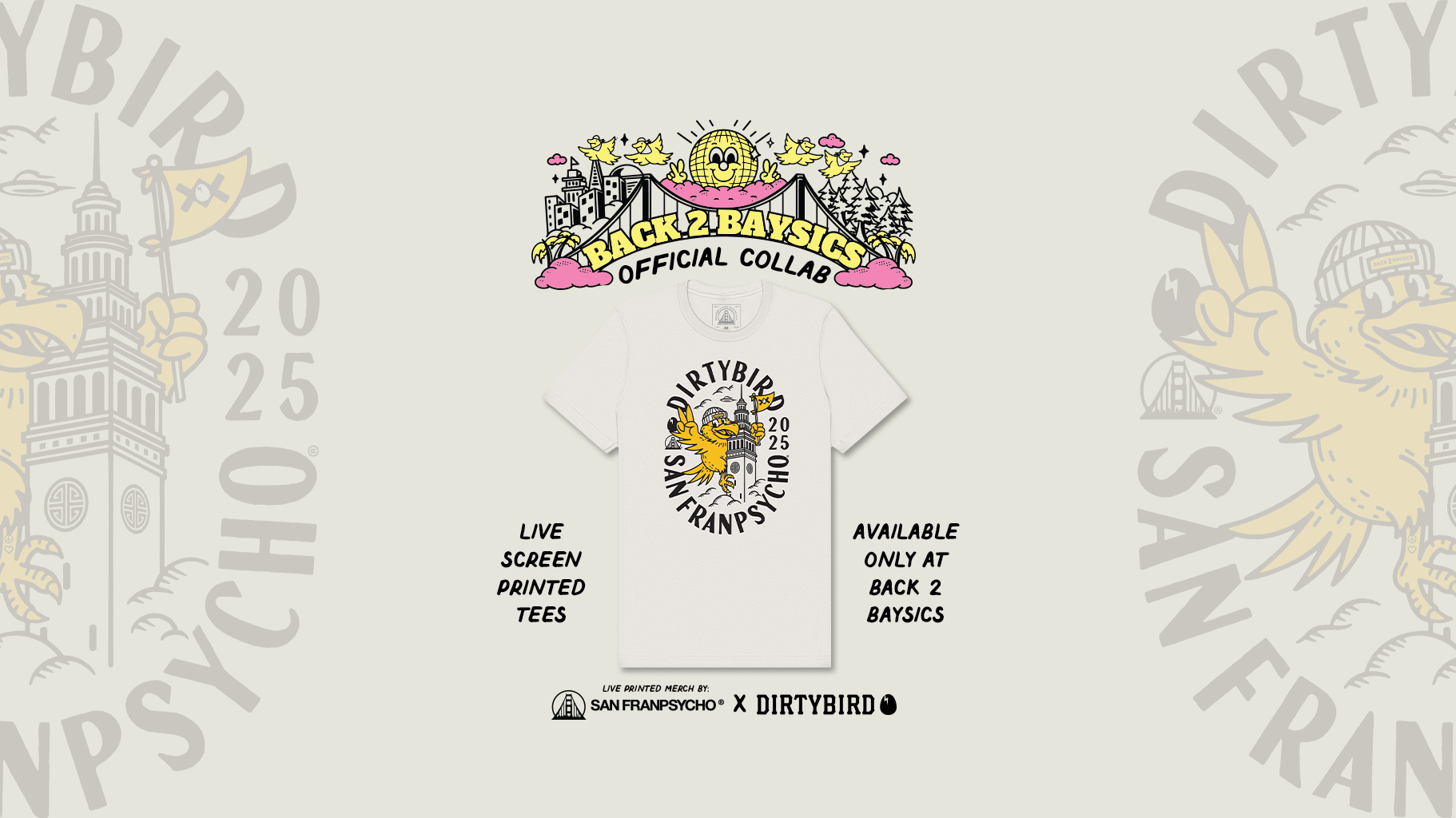 Dirtybird x SFP Back 2 Baysics Collab