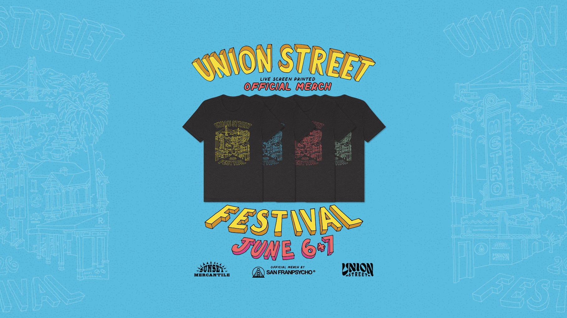 Union Street Festival 2026 Official Merch Partners