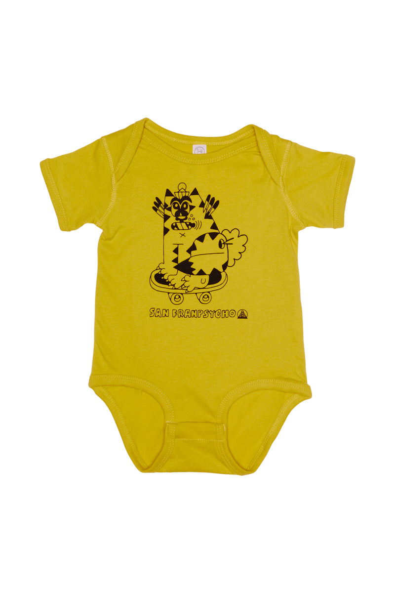 yellow Kitty Poof Onesie