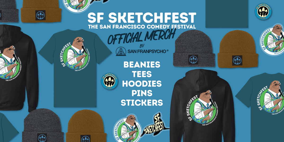 SF Sketchfest 2025 Official Merch Partnership San Franpsycho