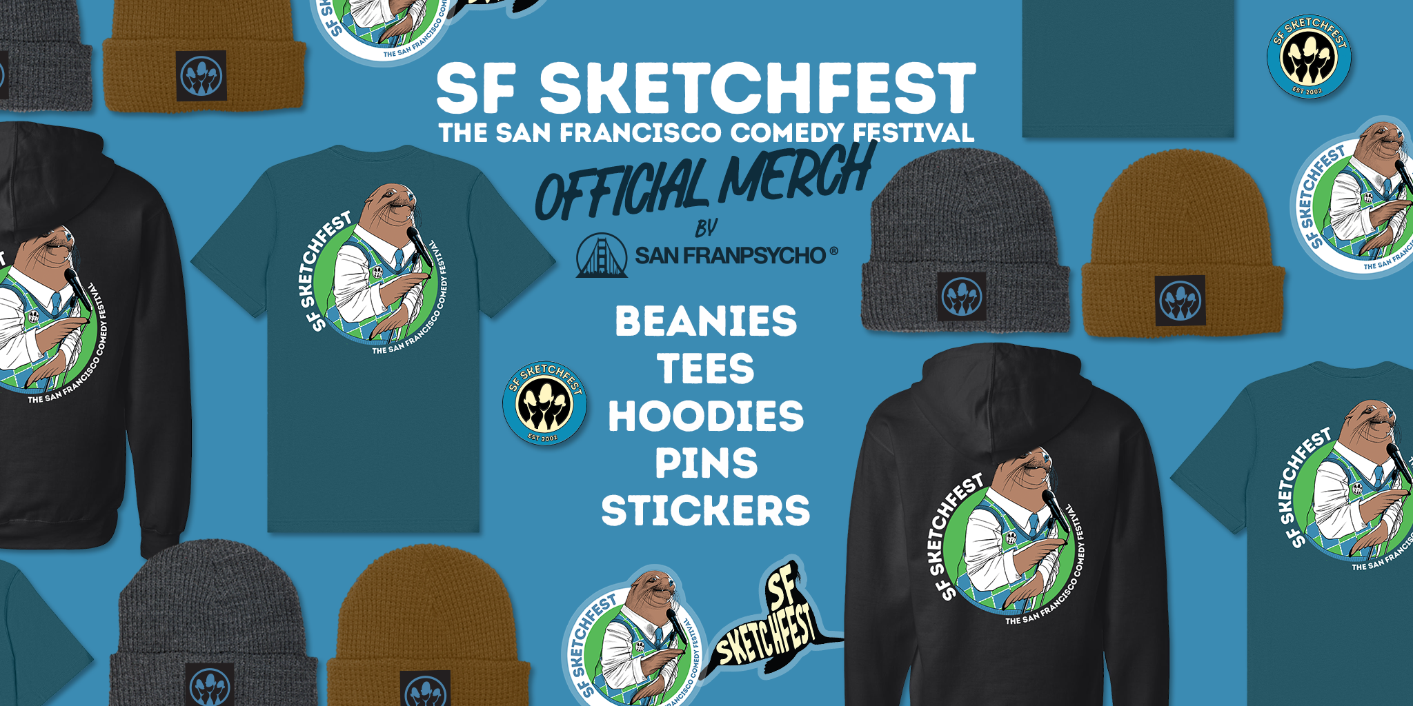 SF Sketchfest 2025 Official Merch Partnership