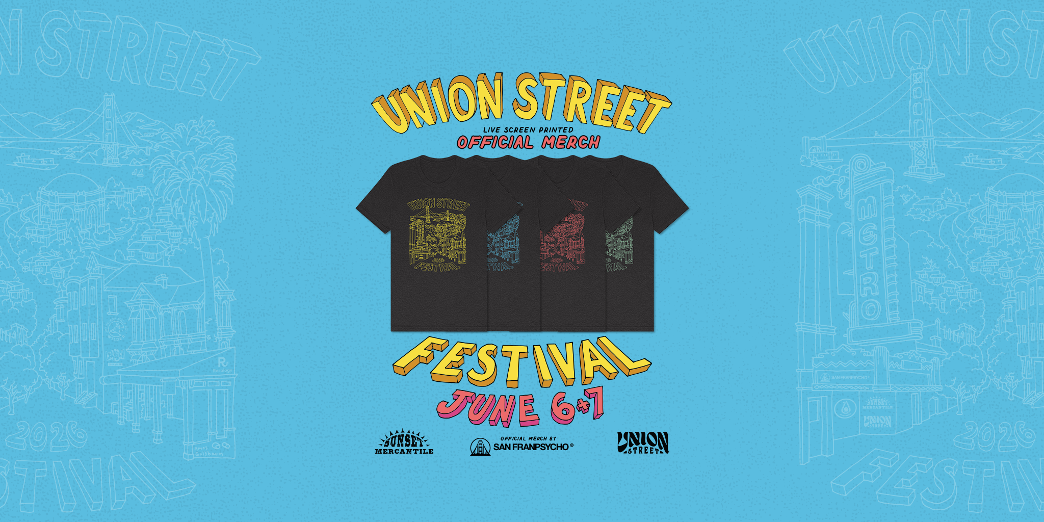 Union Street Festival 2026 Official Merch Partners