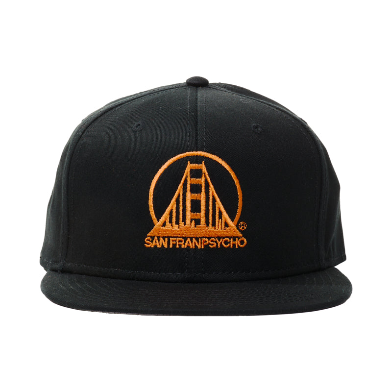 Embroidered Logo Snapback - Red & Gold