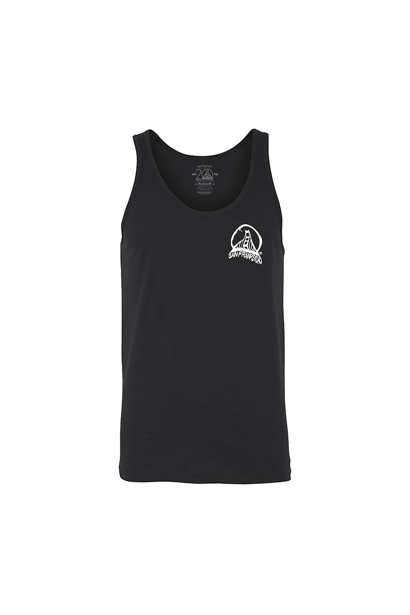 Acid Logo Tank Top, made from 100% cotton, showcases a modern fit and includes a small white logo on the left chest.