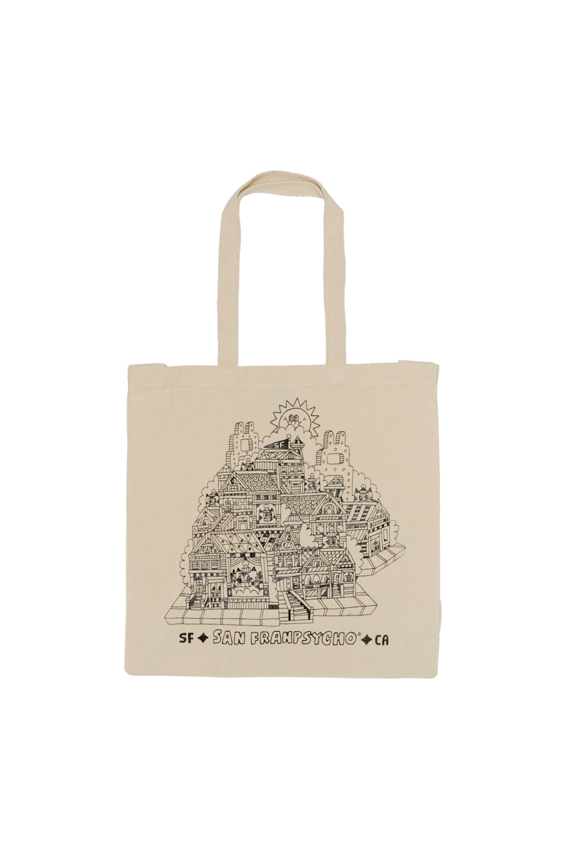 cat house tote bag