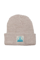 Alabaster Lumberjack Beanie w/ Natural/ Turquoise Logo