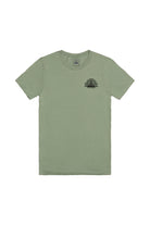 Show your San Francisco spirit with the Bear Essentials Tee, a light green short-sleeve shirt featuring a small black California bear logo on the left chest.