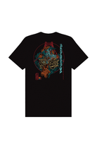 The Year of the Horse Tee is a black shirt made from soft Airlume cotton, featuring a vibrant abstract graphic and Asian-inspired text—perfect for celebrating Lunar New Year or the Year of the Horse in style.