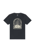 The Moon Bridge Tee is a black t-shirt with a Golden Gate Bridge graphic and the text “San Franpsycho x Dirtybird SF CA.” This unique Dirtybird collab celebrates San Francisco style.